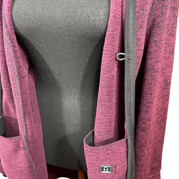 Kenneth Cole Reaction Purple Knit Headphone Access Full Zip Coat Size XXL - Picture 8 of 14